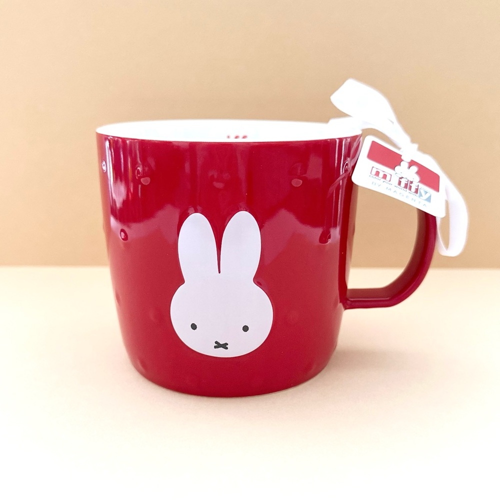 Miffy Red Mug with White Bunny Face (16 oz.)